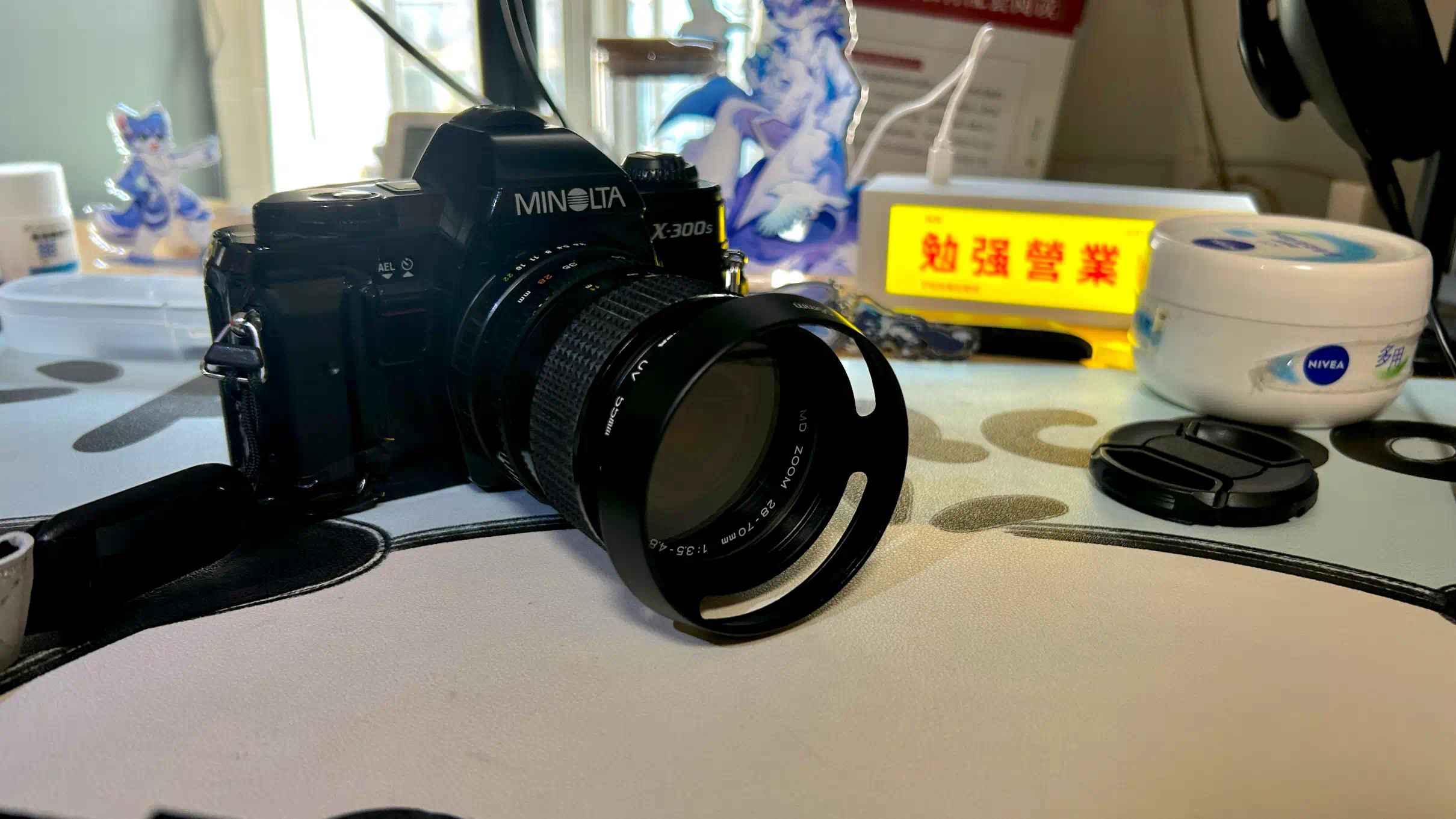 美能达 X-300s (带遮光罩和 UV 镜)